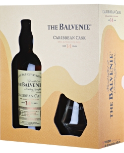 Виски Балвени Карибиан Каск 14 лет п/у с 2  стаканами